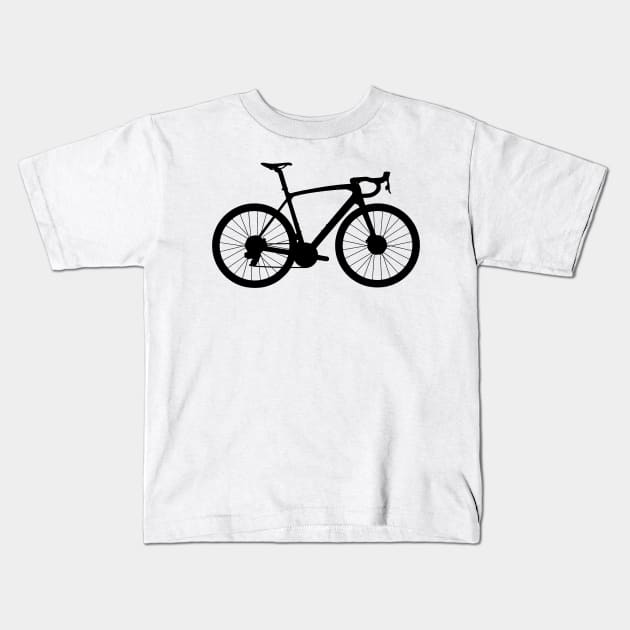 Trek Emonda Road Bike Silhouette Kids T-Shirt by gktb